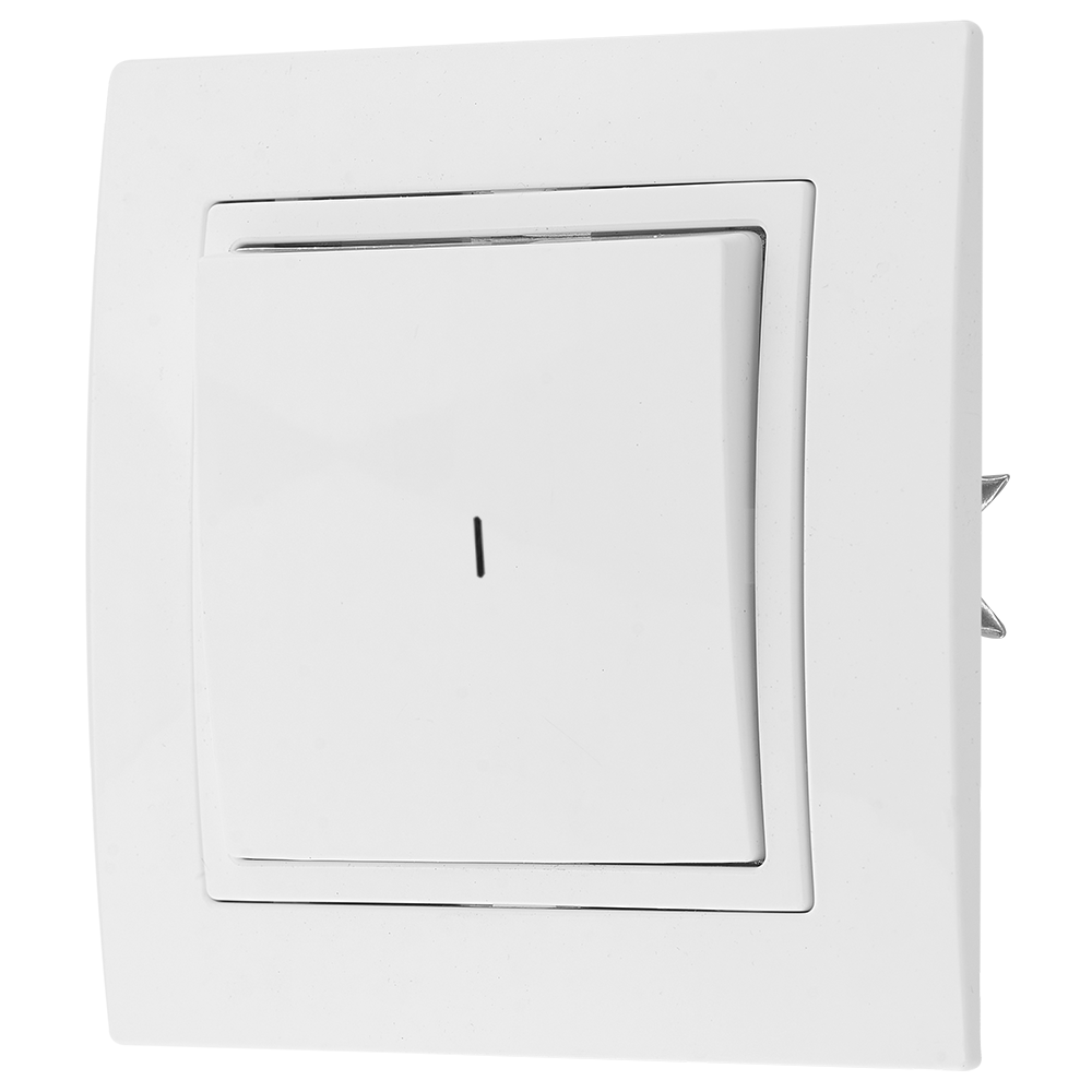 С1 10-866 Выключатель одноклавишный со световой индикацией скрытой установки Уют Bylectrica